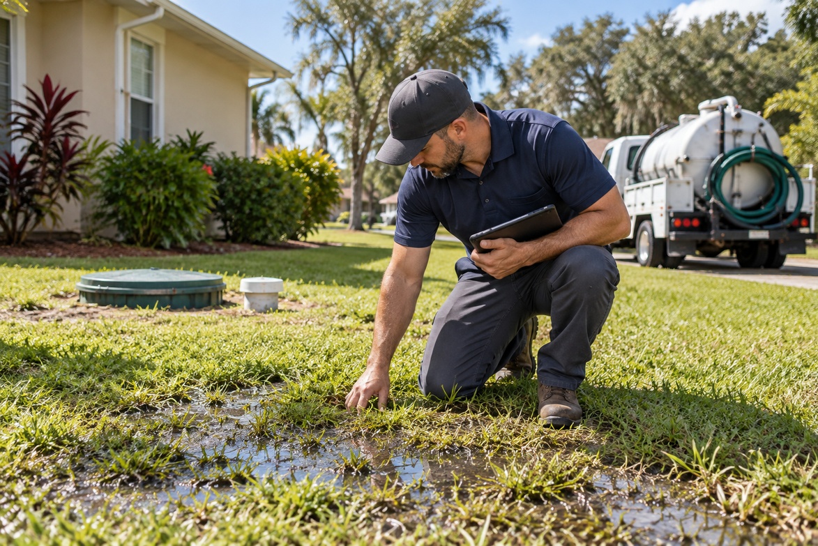 Soggy Spots and Slow Drains: When Apopka Homeowners Should Call for Drain Field Repair